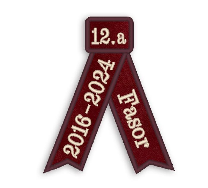 Avatószalagok hímzett